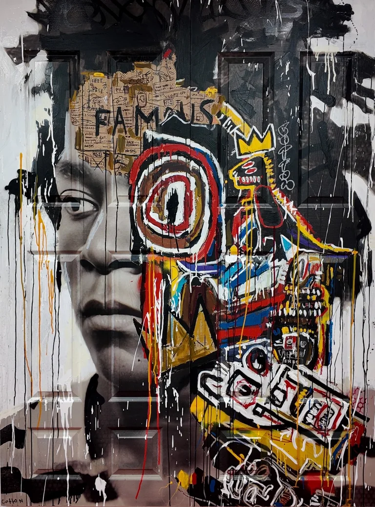 Basquiat on Doors